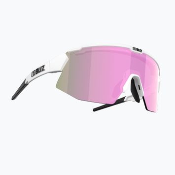Велосипедні окуляри Bliz Breeze Small S3+S0 матові білі/коричневі рожеві мульти/прозорі