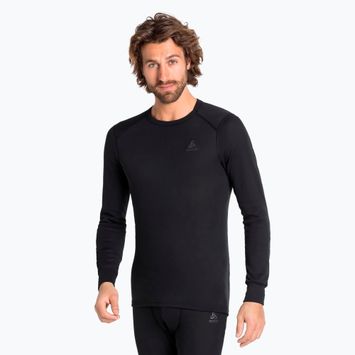 Чоловічий термоактивний лонгслів ODLO Active Warm Bl Top Crew Neck чорний