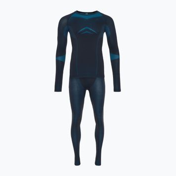 Комплект термобілизни чоловічий ODLO Fundamentals Performance Warm dark saphire/ blue jewel