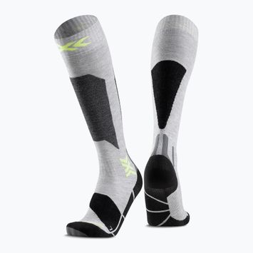 Шкарпетки гірськолижні дитячі X-Socks Ski Discover Otc rhino grey/canary