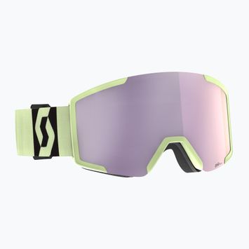 Окуляри гірськолижні SCOTT Shield AMP Pro acid yellow/amp pro lavender chrome