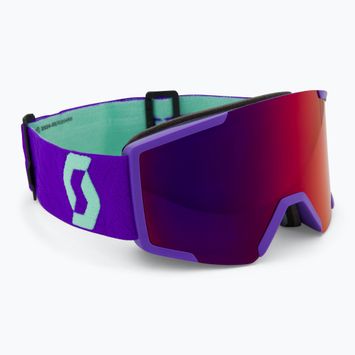Окуляри гірськолижні SCOTT Shield deep purple/solar red chrome