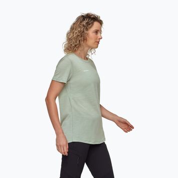 Футболка трекінгова  жіноча Mammut Tree Wool FL silver sage melange