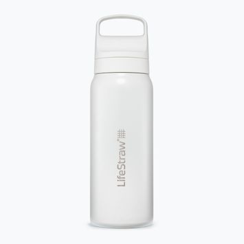 Пляшка туристична Lifestraw Go 2.0 Steel z filtrem 700 ml white