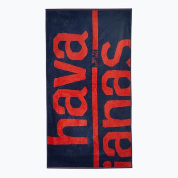 Рушник з логотипом Havaianas XL темно-синій / червоний