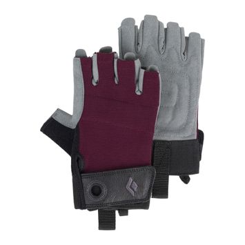 Рукавиці для скелелазіння жіночі Black Diamond Crag Half-Finger bordeaux