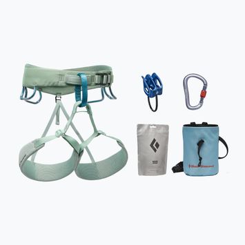 Набір для скелелазіння з упряжкою жіночий Black Diamond Momentum Harness Package pastel green