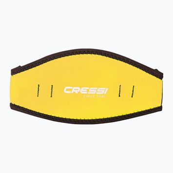 Неопреновий чохол для маски Cressi з ремінцем жовтий