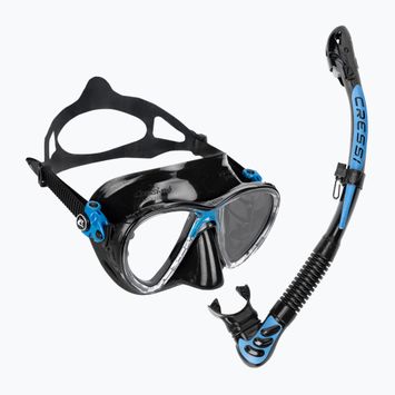 Набір для дайвінга Cressi Big Eyes Evolution + Alpha Ultra Dry black/blue
