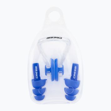 Cressi Aqua Kit Беруші + затискач для носа синій