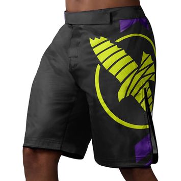 Шорти для ММА Hayabusa Icon Fight чорно-жовті ICFS-BK-L
