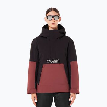 Жіноча сноубордична куртка Oakley WMNS TNP TBT Isulated Anorak blakout/grenache