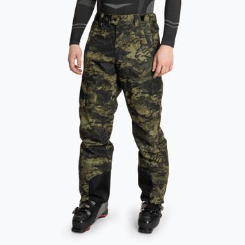 Чоловічі лижні штани Oakley Divisional Cargo Shell тигровий камуфляж зелений
