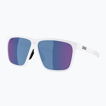 Окуляри сонцезахисні Bliz A001 matte white/grey blue multi
