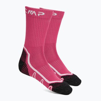 Шкарпетки CMP Trekking Poly Mid geraneo/bianco