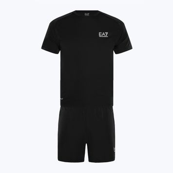 EA7 Комплект футболка + шорти Emporio Armani Ventus7 Travel чорний