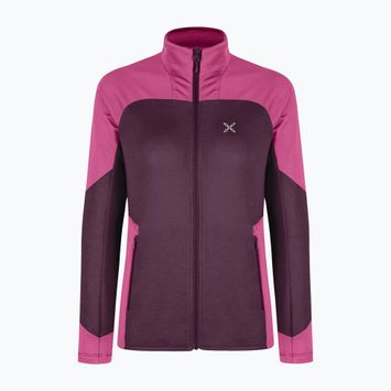Кофта жіноча Montura Rise Maglia vinaccia/baton rouge