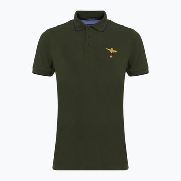 Чоловіча сорочка-поло Aeronautica Militare Essential verde scuro