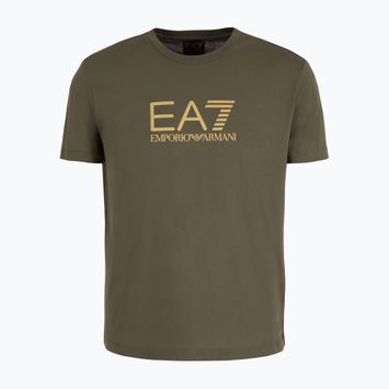 Чоловіча футболка EA7 Emporio Armani Train Gold Label Tee Pima з великим логотипом жука