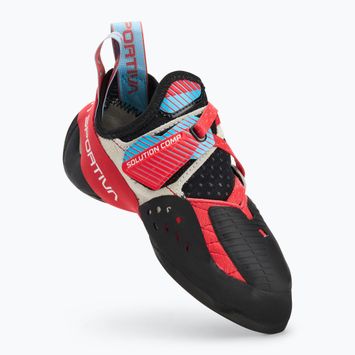 Жіночі скелелазні черевики La Sportiva Solution Comp гібіскус/малібу сині