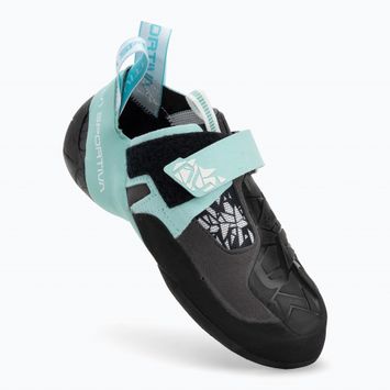 Взуття для скелелазіння жіноче La Sportiva Skwama Vegan carbon / turquoise