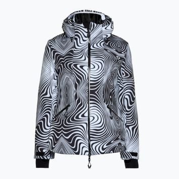 Куртка гірськолижна жіноча EA7 Emporio Armani Ski Kitzbuhel Softshell fancy zebra