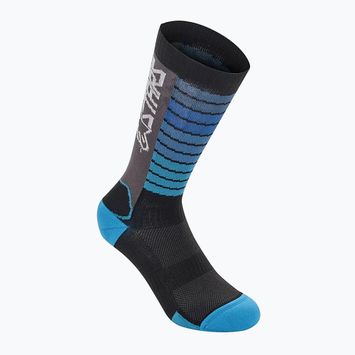 Шкарпетки велосипедні Alpinestars Drop 22 black/aqua