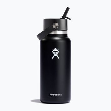 Термопляшка Hydro Flask Wide Flex Straw 945 ml чорна W32BFS001