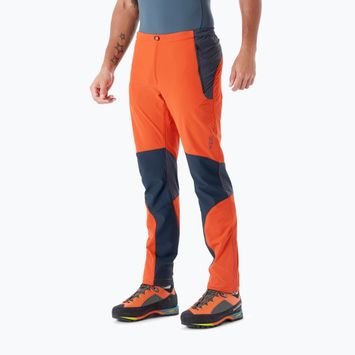 Трекінгові штани чоловічі Rab Torque помаранчево-чорні QFU-69