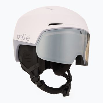Шолом гірськолижний Bollé X-Fusion white бузковийc matte/photochromic gun