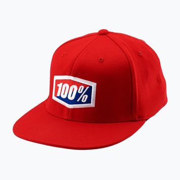Бейсболка чоловіча 100% Official J-Fit Flexfit red
