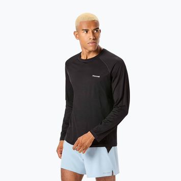 Лонгслів для бігу чоловічий NNormal Merino black