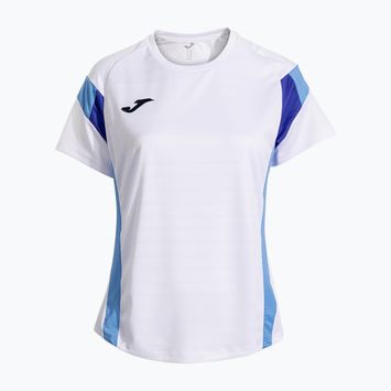 Футболка тенісна жіноча Joma Montreal white/sky blue