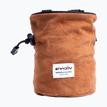 Evolv Вельветовий мішок для магнезії Evolv Коричнева крейда