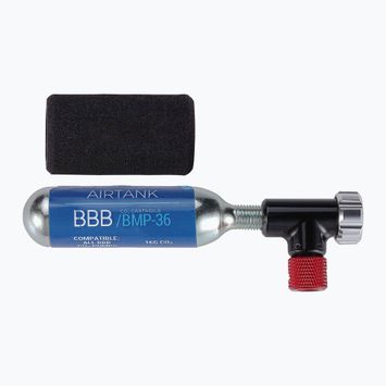 Насос велосипедний BBB Cycling Co2 EasyAir + 1x картридж 16г black