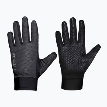 Rękawiczki rowerowe Rogelli Laval LW Windproof black