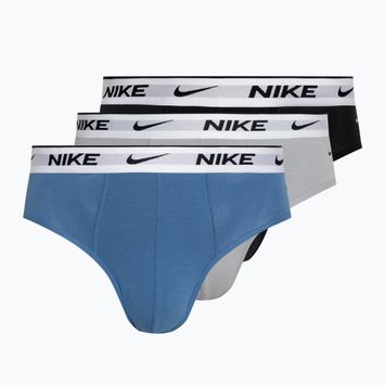 Чоловічі труси Nike Everyday Cotton Stretch Brief 3 пари зоряний синій/вовчий сірий/чорний білий