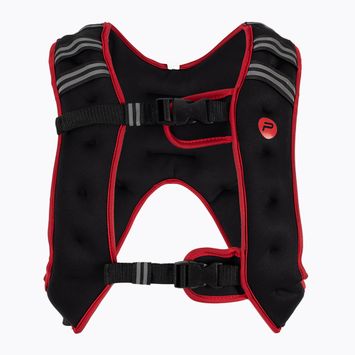 Жилет тренувальний з навантаженням Pure2Improve P2I202320 Weighted vest 10 кг чорно-червоний P2I202320
