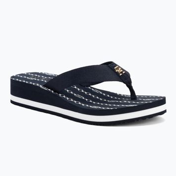 В'єтнамки жіночі Tommy Hilfiger Im Th Chainprint Midwedge Sandal space blue