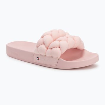 Шльопанці жіночі Tommy Jeans Braided Slide delicate pink