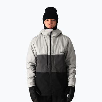 Куртка сноубордична чоловіча 686 Smarty 3-in-1 Form white heather colorblock