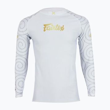 Чоловічий рашгард з довгим рукавом Fairtex Hanuman Pro білий