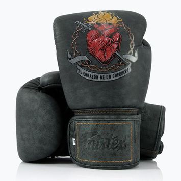 Боксерські рукавички Fairtex X Tom Atencio The Heart of Warrior Боксерське вугілля