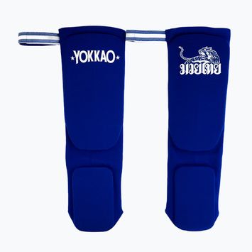 Захист гомілки YOKKAO Muay Thai Boxing blue cotton