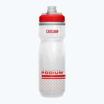 Велосипедна пляшка CamelBak Podium Chill 620мл вогненно-червона/біла