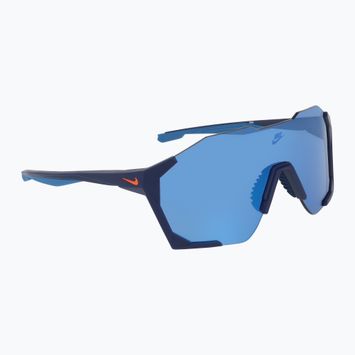 Окуляри сонцезахисні Nike Charged Shield matte blue void/blue mirror