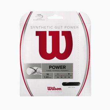 Тенісна струна Wilson Synthetic Gut Power 16 12,2 m чорна WRZ945200