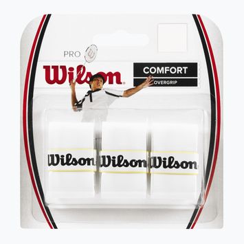 Обгортки для бадмінтонових ракеток Wilson Pro Overgrip 3 шт. white
