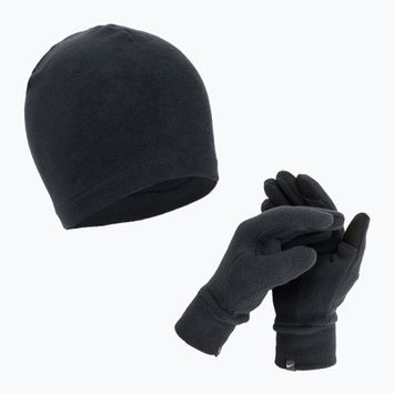 Комплект шапка + Рукавички жіночі Nike Fleece black/black/silver
