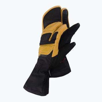 Рукавиці лижні з підігрівом Lenz Heat Glove 8.0 Finger Cap Lobster чорно-жовті 1207